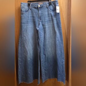 NWT Kut from the Kloth Wide Leg Blue Jeans